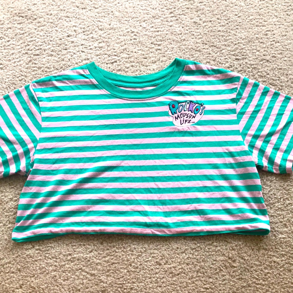 Nickelodeon vintage crop tee Rockos Modern Life